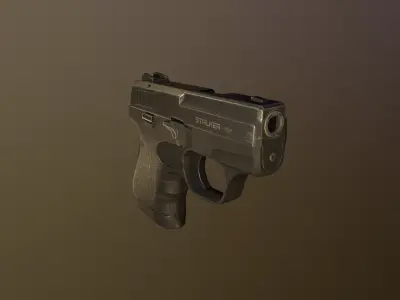 gun  stalker 960 Low-poly 3D model