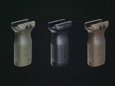 Magpul RVG vertical Grip Low-poly 3D model