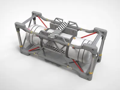 sci fi Container 3 3D model