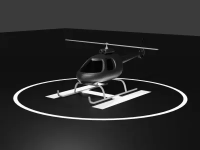 Helicopter 3D Model 3D model