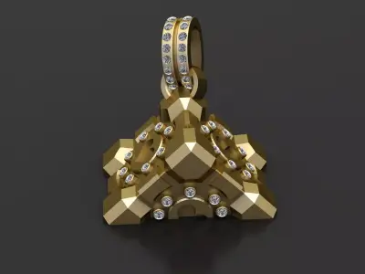 Companion Core Diamond Heart Medallion 3D print model