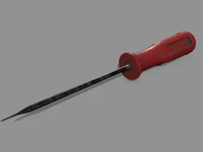 screwdriver Low-poly 3D model 12