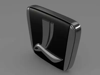 luxgen logo 3D model by Sergey