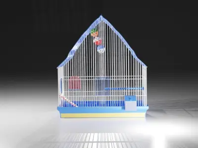 Parrot cage 3D model