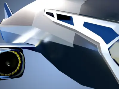 Futuristic Nasa Cargo plane 3D model