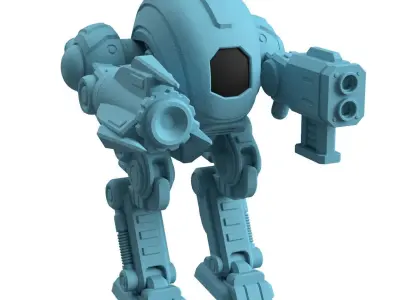 Xeno Mech Modular Miniature 3D print model