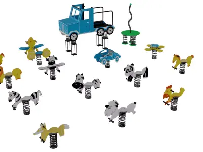 Ultimate 3D Park - Playground Mega Pack 3D model