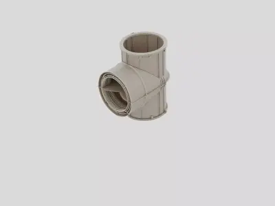 Industrial Factory Dust Collection Duct Inlet for 3D print 3D model