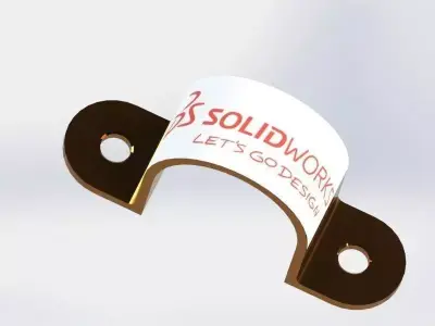 Pracket solid work clamp Free 3D model