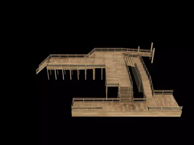 Modular Dockyard 3D model