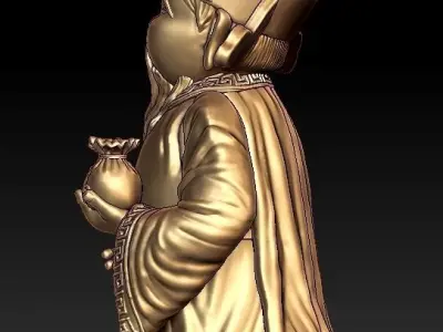 Chinese Old Man 3D print model