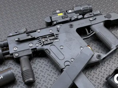 KRISS VECTOR Low-poly 3D model shop