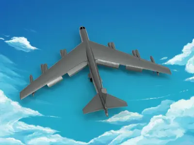 Boeing B-52 Stratofortress 3D model buy