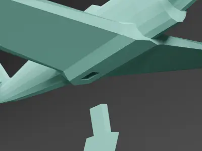 BF 109 Plane Free 3D print model