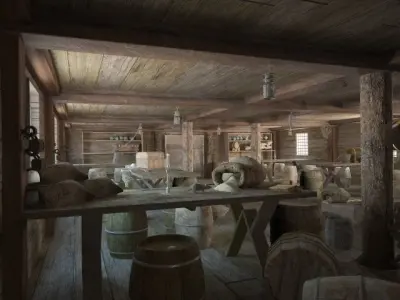 Wardroom pirate ship  3D model
