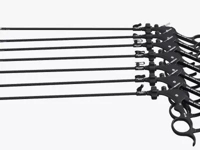 Laparoscopic Instrument Set 3D model purchase