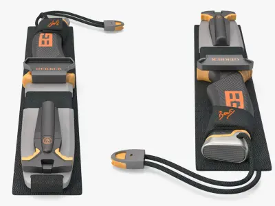 Survival Knife Gerber Set 3D model