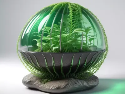Futuristic Terrarium Biosphere Model 3D model