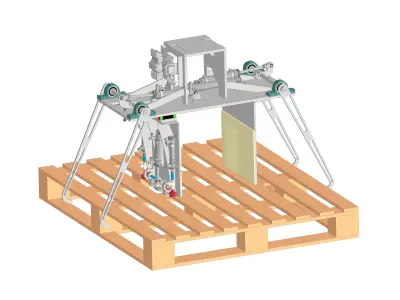 Carton Pallet Gripper for Robot Pallettizing 3D model purchase
