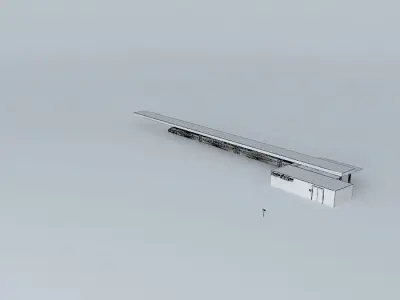 Train Station Free 3D model order
