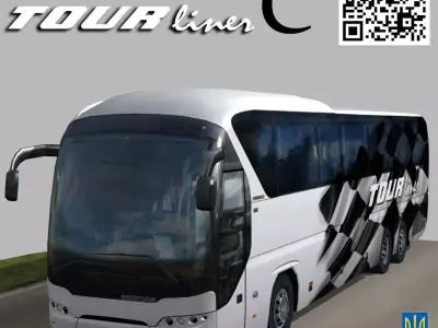 Neoplan Tourliner SHD C Low-poly 3D model