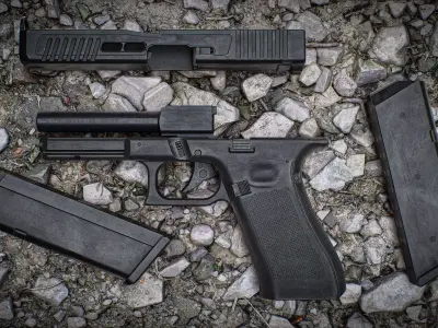 Hlock G27 Gen 5 - a Glock inspired gun Low-poly 3D model