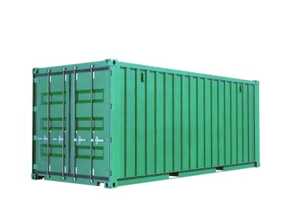 Container Dry Van 20 Low-poly 3D model