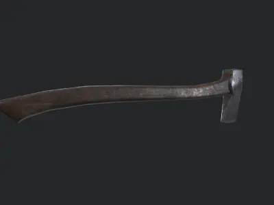  Ax with wooden handle Free low-poly 3D model
