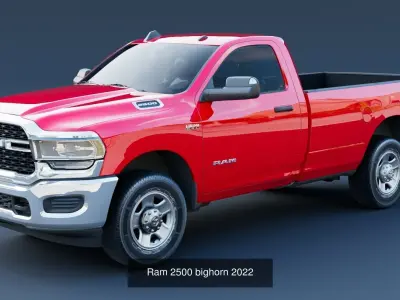 3 trucks 3D Model Collection 3D Model Pack