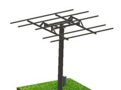 Solar cells 3D model