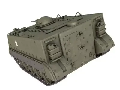 M132 Zippo Armored Flamethrower 3D model