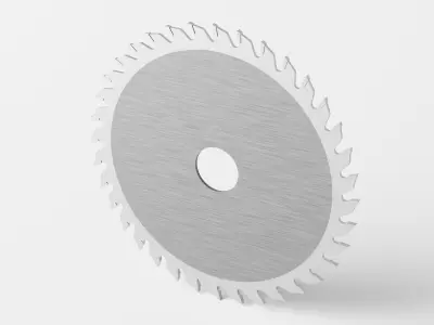 Circular Saw Blade Low-poly 3D model