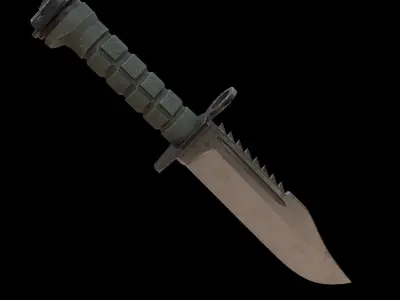 knife D80 tex Low-poly 3D model