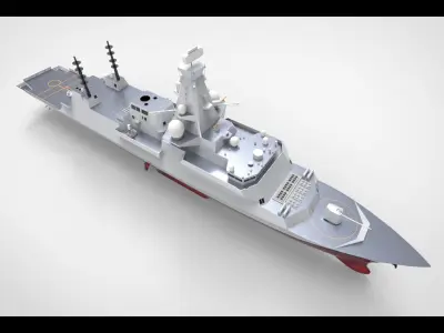 Frigate Type 26 3D model