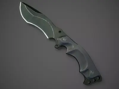 Fox Parus Survival Knife Low-poly 3D model