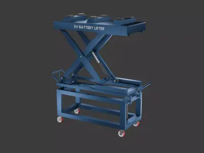 EV Battery Lifter Low-poly 3D model