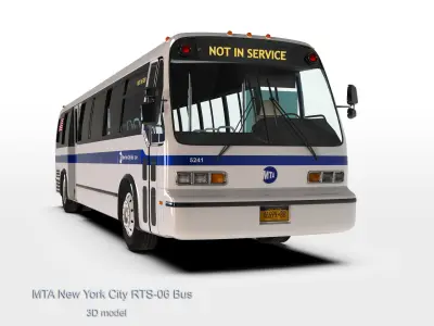 MTA New York City RTS-06 Bus 3D model