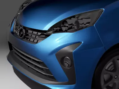 Perodua Alza D53L Facelift 2018 3D model
