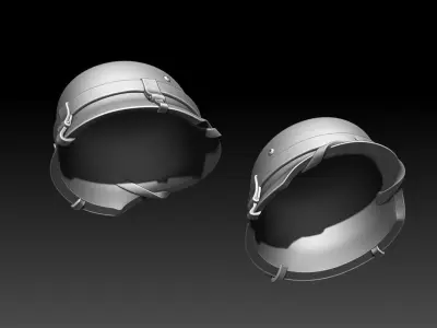 helmet wwii 3D print model