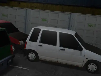 Daewoo Tico Lowpoly Free low-poly 3D model