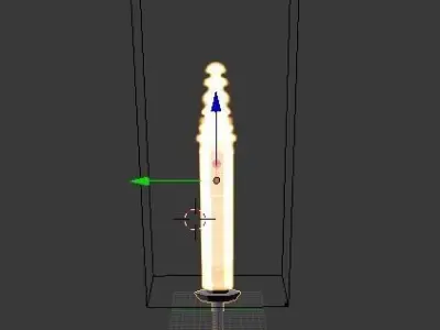 Magic fire sword 3D model