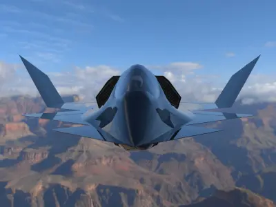 YF-23 Phantom for 3ds and obj 3D model