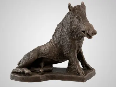  Bronze Porcellino Statue 