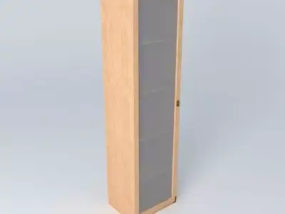 Indiana glazed red pine cabinet 3D model