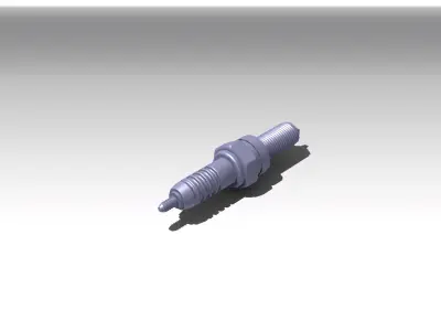 Spark Plug 3D model by ShubhamNikumbh from CGTrader