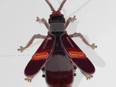 Cyberpunk Steampunk Wasp 3D Model 3D model