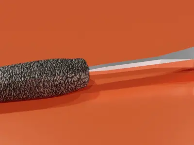 Sleek 3D Screwdriver Model for Enhanced Digital Projects Low-poly 3D model