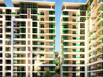 Highrise Building 04 3D model