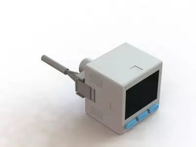 Pressostato SMC ISE20B V 01 W K Pressure Switch 3D model
