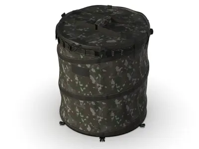 Outdoor Folding Trash Box Low-poly 3D model